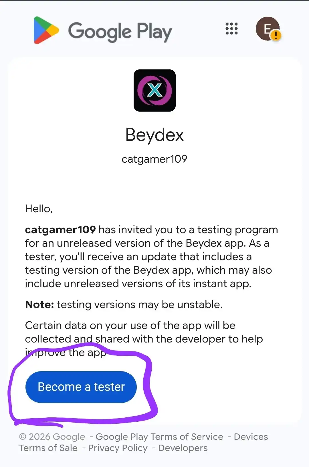 Become a Tester